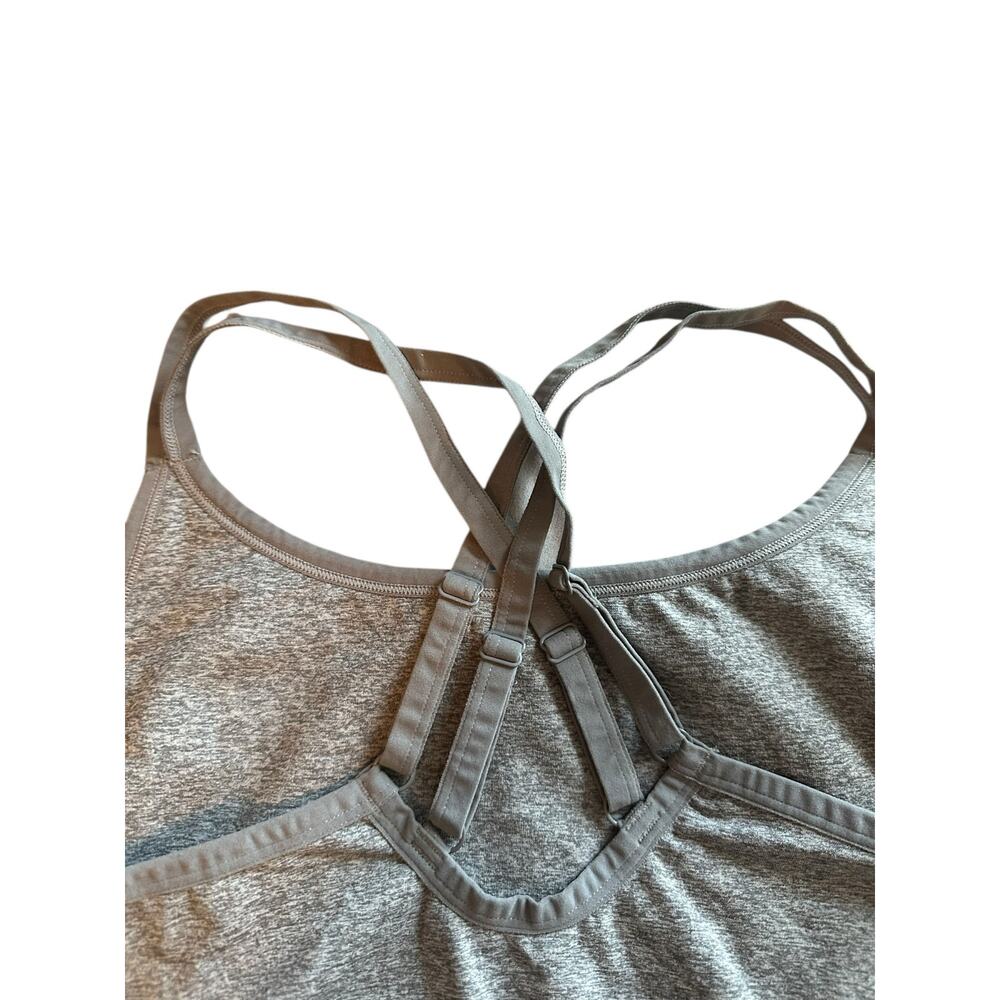 Kindly Yours Heathered Gray Strappy Athletic Sports Bra Women's Size 3XL - Picture 7 of 8